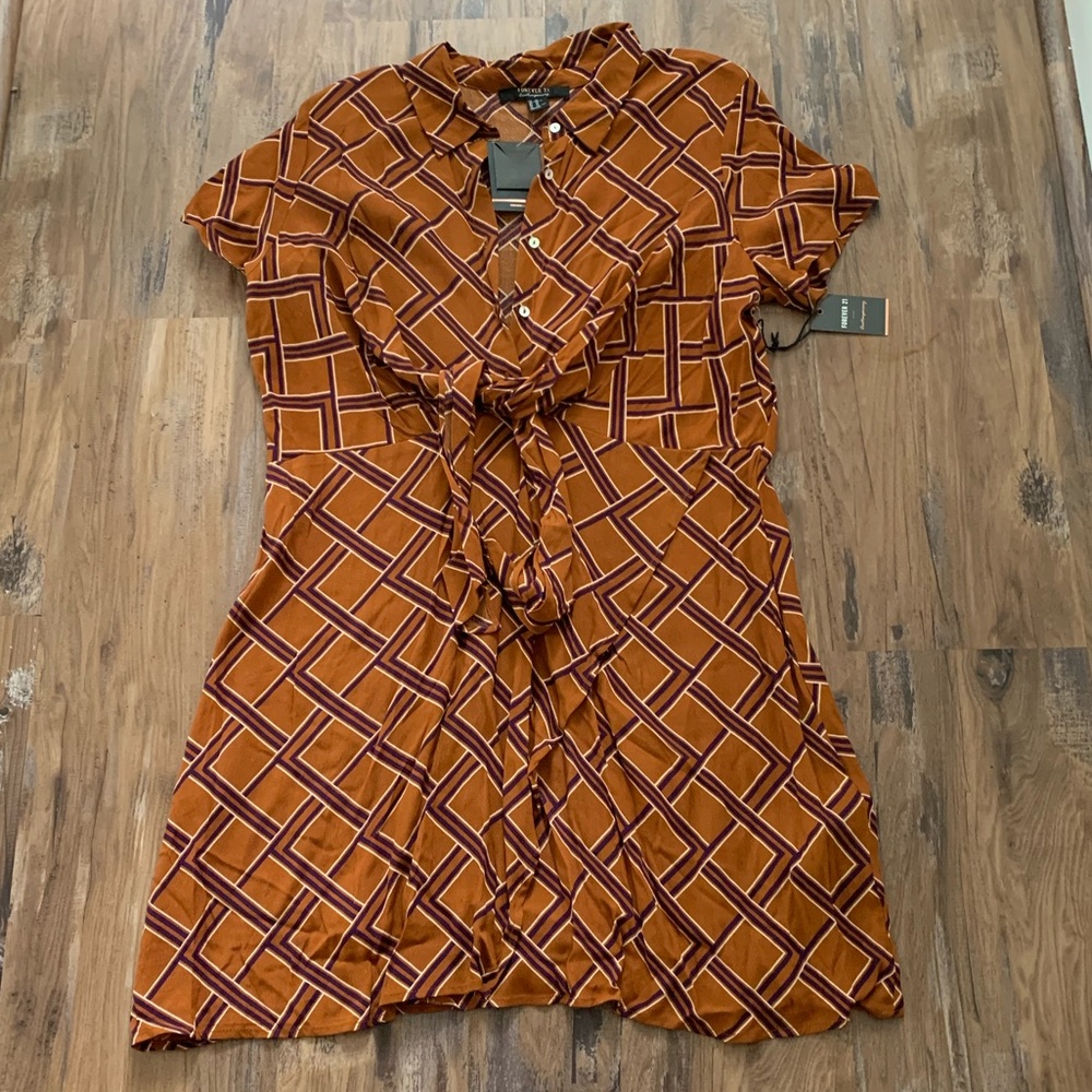 Collared mini dress